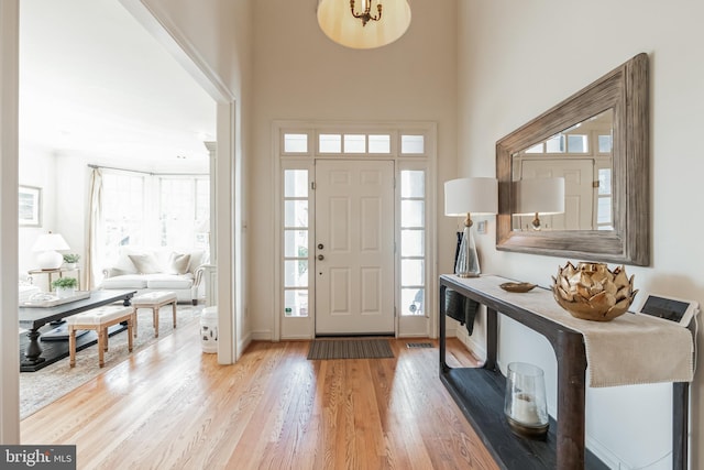 10513 Democracy Ln, Potomac, MD 20854 - entryway with light wood-style floors and plenty of natural light