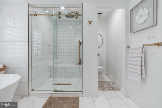 10513 Democracy Ln, Potomac, MD 20854 - bathroom featuring a shower stall and a soaking tub
