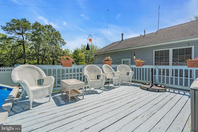 414 Riverview Rd, Forked River, NJ 08731 - view of wooden deck