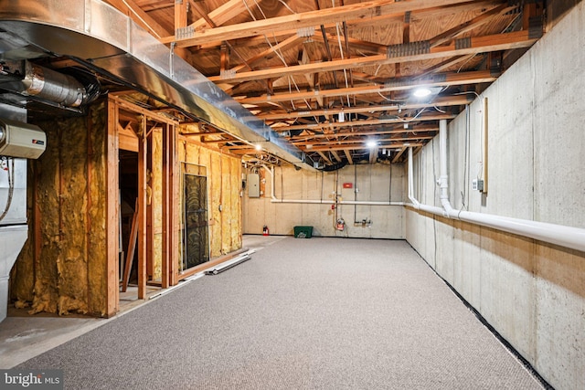 450 Hartford Sq Unit 7, West Chester, PA 19380 - unfinished below grade area with electric panel