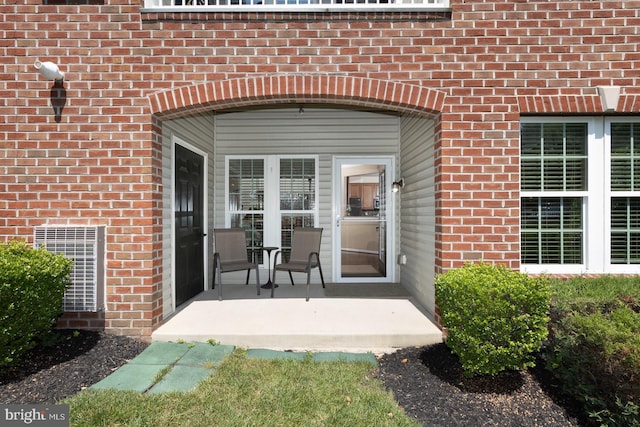 637 Wallingford Rd Unit 202, Bel Air, MD 21014 - doorway to property featuring brick siding and a patio