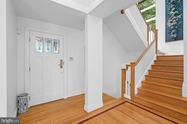 2714 Quebec St NW, Washington, DC 20008 - entrance foyer featuring light wood finished floors and stairway