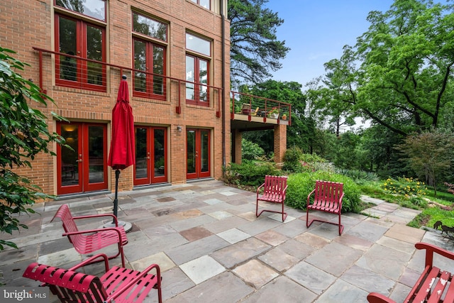 2714 Quebec St NW, Washington, DC 20008 - view of patio / terrace featuring french doors