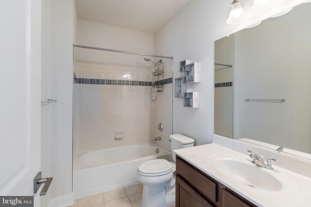 8266 Saint Francis Dr, Severn, MD 21144 - full bath featuring vanity, bathing tub / shower combination, and tile patterned flooring