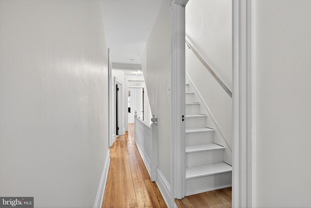 117 Pearl St, Lancaster, PA 17603 - corridor featuring light wood-style floors and stairs