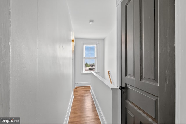 117 Pearl St, Lancaster, PA 17603 - hallway featuring an upstairs landing and light wood-style flooring