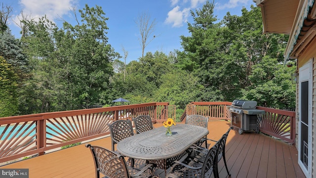 24 Montfort Dr, Belle Mead, NJ 08502 - deck featuring outdoor dining space and area for grilling
