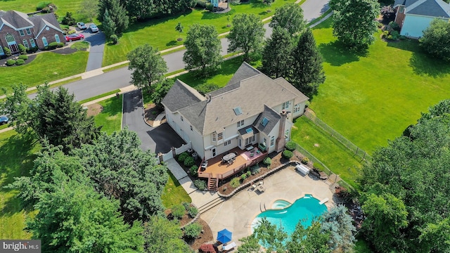 24 Montfort Dr, Belle Mead, NJ 08502 - aerial view of a pool
