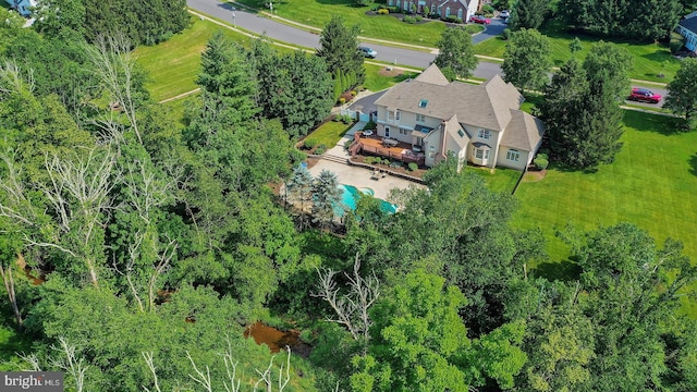 24 Montfort Dr, Belle Mead, NJ 08502 - aerial view of property and surrounding area with a pool