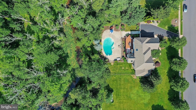 24 Montfort Dr, Belle Mead, NJ 08502 - bird's eye view of a pool area