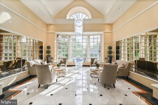 5802 Nicholson Ln Unit 2-L05, Rockville, MD 20852 - common area with high vaulted ceiling
