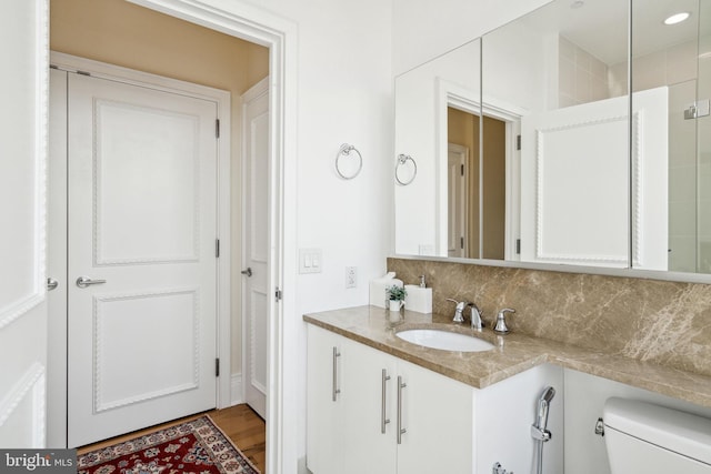 1425 Locust St Unit 33A, Philadelphia, PA 19102 - full bathroom featuring vanity and decorative backsplash