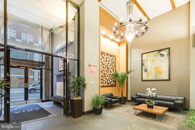 1425 Locust St Unit 33A, Philadelphia, PA 19102 - building lobby with a towering ceiling