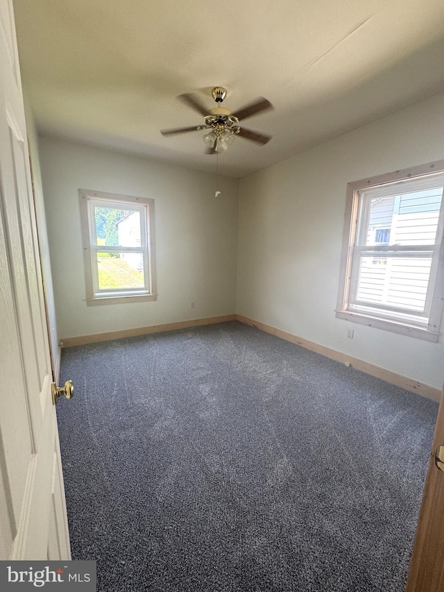 505 W 5th St, Lewistown, PA 17044 - carpeted empty room with baseboards and a ceiling fan