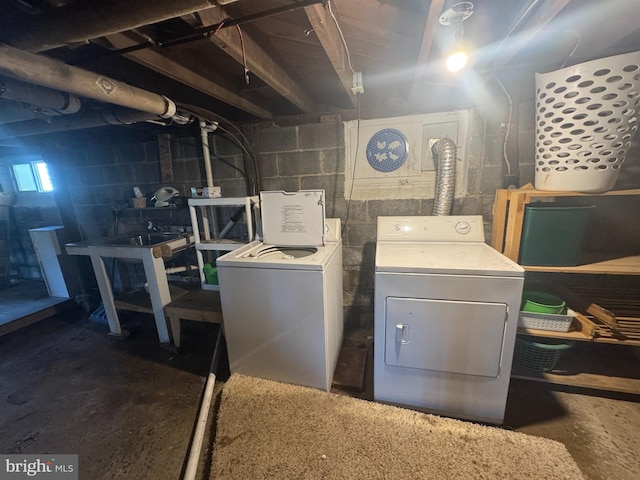 505 W 5th St, Lewistown, PA 17044 - basement featuring separate washer and dryer