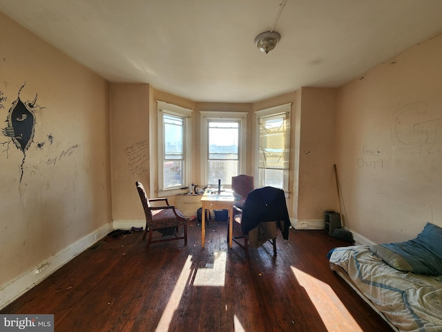 1226 Bloomingdale Rd, Baltimore, MD 21216 - office featuring wood-type flooring and baseboards