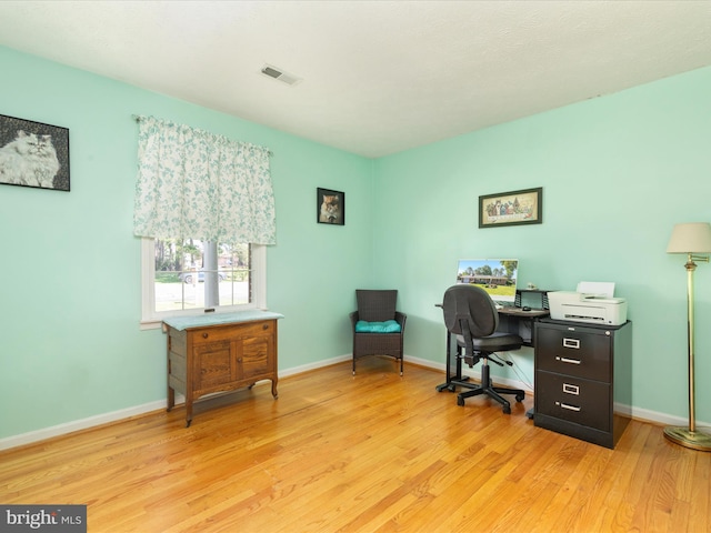 117 Amherst Ct, Stephens City, VA 22655 - office area with light wood-style floors and baseboards