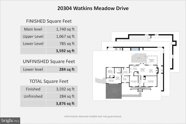 20304 Watkins Meadow Dr, Germantown, MD 20876 - view of property floor plan