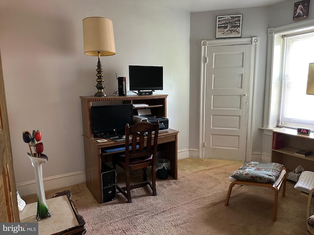 116 Township Line Rd, Jenkintown, PA 19046 - carpeted home office featuring baseboards