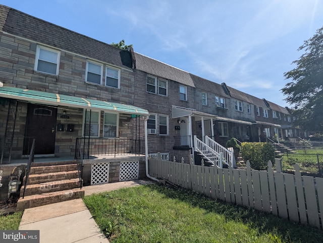 1625 Spruce, Baltimore City, MD 21226 - view of front facade with mansard roof, covered porch, and a residential view