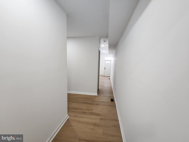 1703 Baker St, Baltimore, MD 21217 - hallway with wood finished floors and baseboards