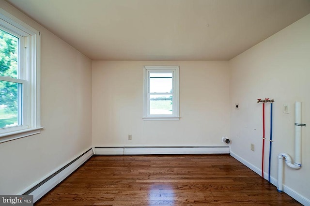 416 Colebrookdale Rd, Boyertown, PA 19512 - unfurnished room featuring a baseboard heating unit and wood finished floors