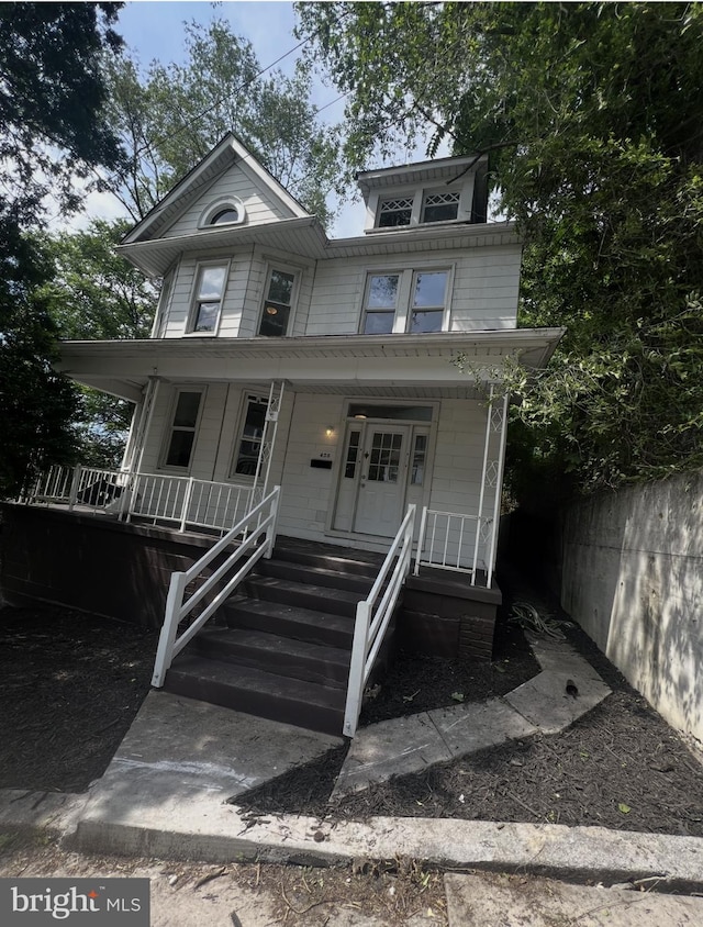 408 Broadway St, Cumberland, MD 21502 - view of front of home featuring covered porch