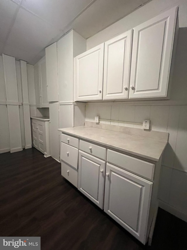 408 Broadway St, Cumberland, MD 21502 - kitchen with white cabinetry, light countertops, and dark wood finished floors