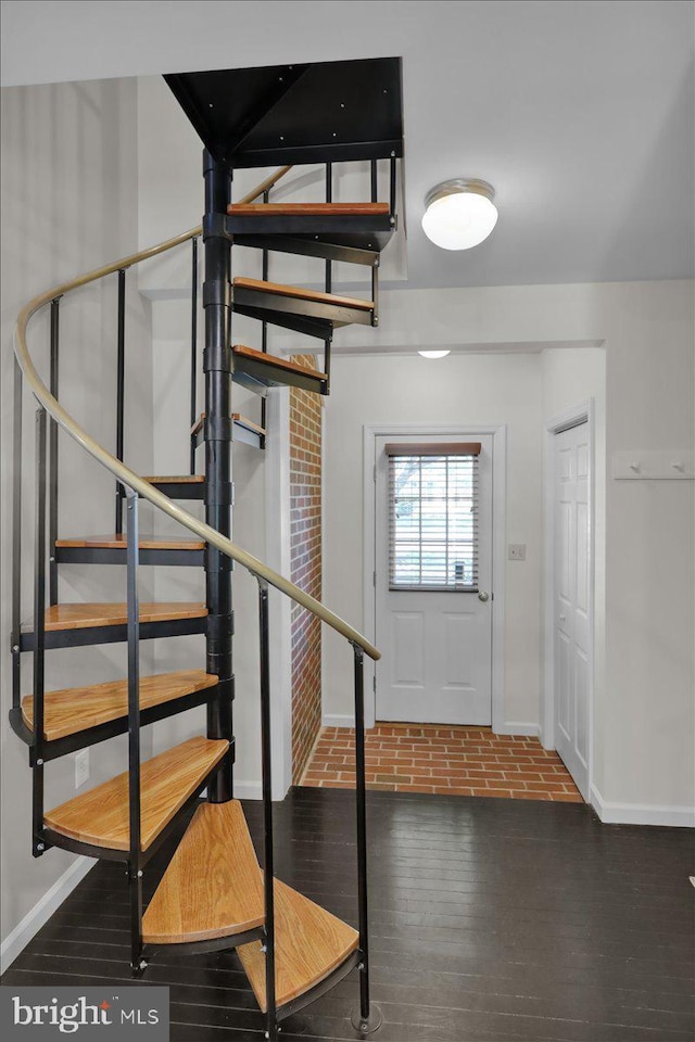 208 Queens Gate Rd, Lititz, PA 17543 - entrance foyer featuring hardwood / wood-style flooring and stairway