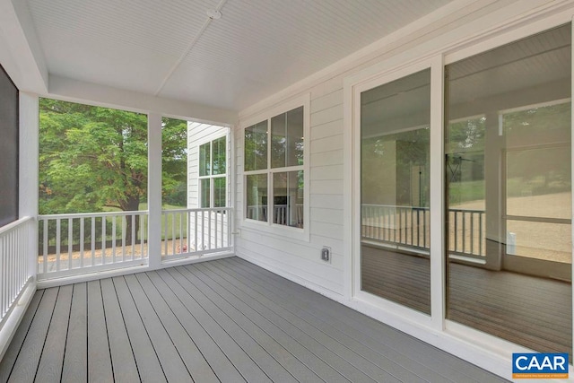 3 Rothwell Ln Lot 3, Crozet, VA 22932 - unfurnished sunroom featuring wood-type flooring