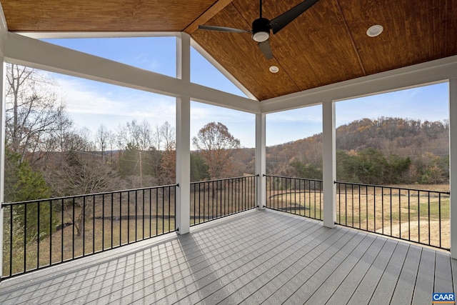 3 Rothwell Ln Lot 3, Crozet, VA 22932 - deck with ceiling fan