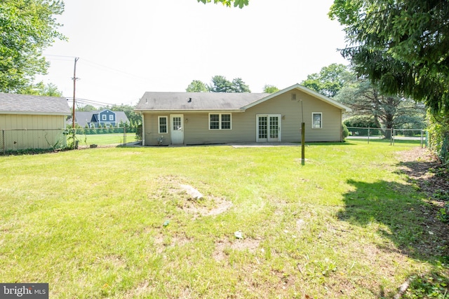 2 Broadale Rd, Doylestown, PA 18901 - rear view of property with french doors, a fenced backyard, and a patio