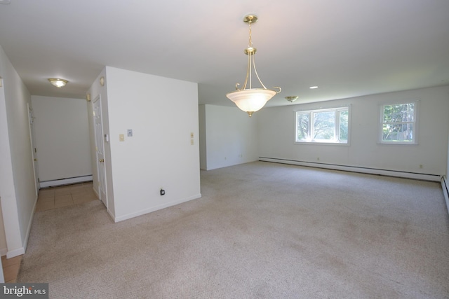 2 Broadale Rd, Doylestown, PA 18901 - unfurnished room featuring a baseboard heating unit and light carpet