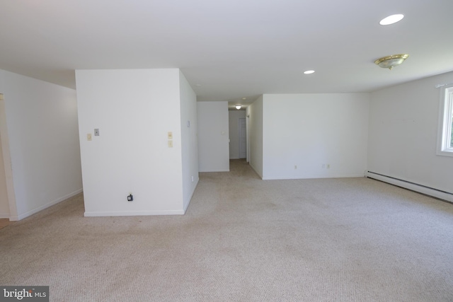 2 Broadale Rd, Doylestown, PA 18901 - unfurnished room with light carpet, recessed lighting, and baseboard heating
