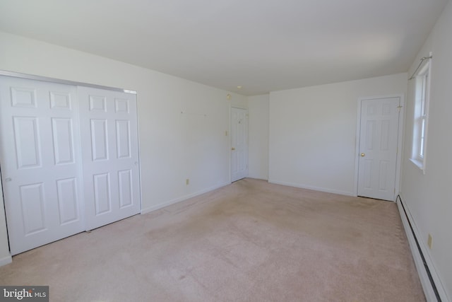2 Broadale Rd, Doylestown, PA 18901 - unfurnished bedroom featuring a baseboard radiator, carpet floors, and a closet