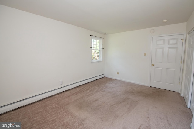 2 Broadale Rd, Doylestown, PA 18901 - carpeted empty room with a baseboard radiator and a smoke detector
