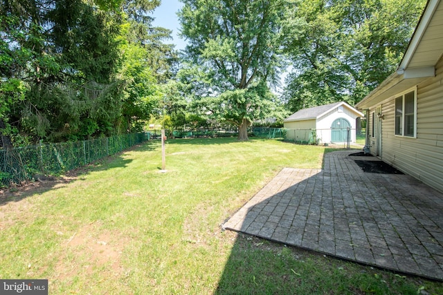 2 Broadale Rd, Doylestown, PA 18901 - fenced backyard featuring a patio and an outdoor structure
