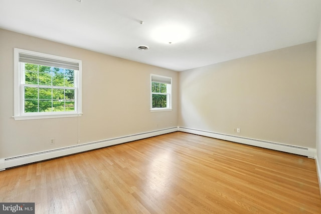 508 Vierling Dr, Silver Spring, MD 20904 - spare room with a baseboard radiator and light wood-style flooring