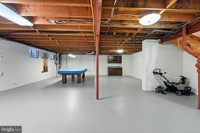 508 Vierling Dr, Silver Spring, MD 20904 - basement featuring billiards