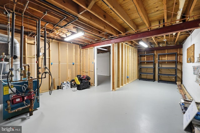 508 Vierling Dr, Silver Spring, MD 20904 - unfinished basement featuring a heating unit