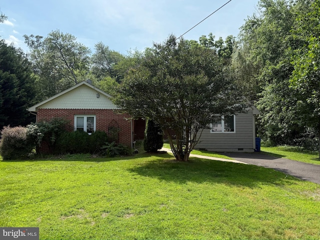 485 Main St, Lumberton, NJ 08048 - view of front of property featuring a front lawn and brick siding
