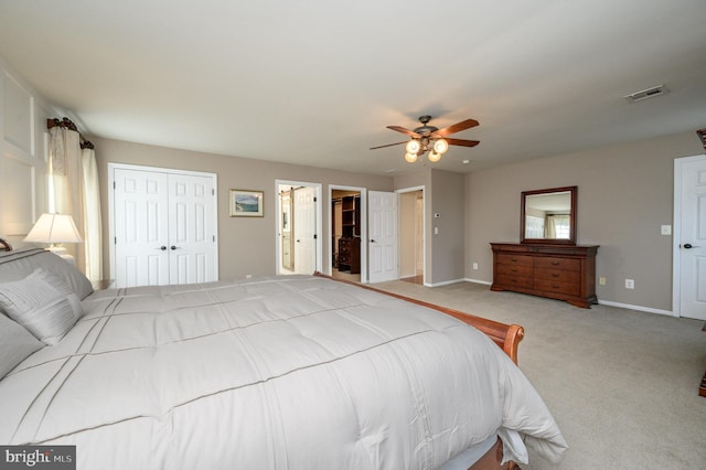 12 Deerpath Ln, Columbus, NJ 08022 - bedroom featuring light colored carpet and ceiling fan