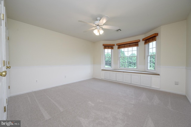 12 Deerpath Ln, Columbus, NJ 08022 - empty room featuring ceiling fan and light carpet