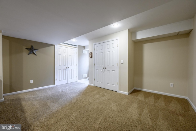 12 Deerpath Ln, Columbus, NJ 08022 - finished basement featuring carpet floors and recessed lighting