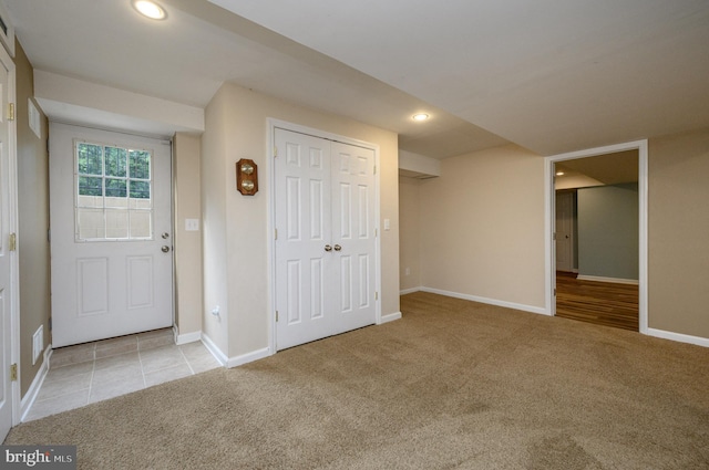 12 Deerpath Ln, Columbus, NJ 08022 - foyer with carpet flooring and recessed lighting