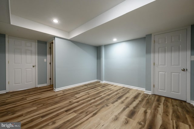 12 Deerpath Ln, Columbus, NJ 08022 - finished basement featuring wood finished floors and recessed lighting