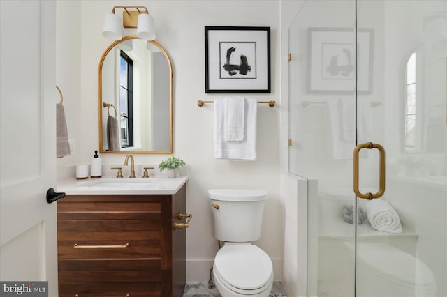 2724 N Dinwiddie St, Arlington, VA 22207 - full bathroom featuring vanity and a stall shower