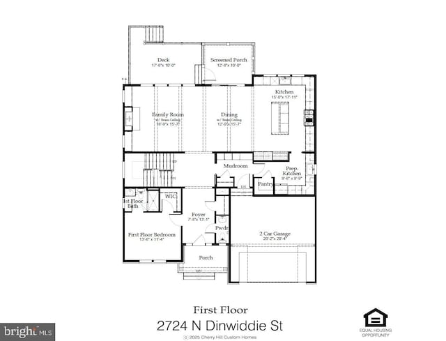 2724 N Dinwiddie St, Arlington, VA 22207 - view of floor plan / room layout