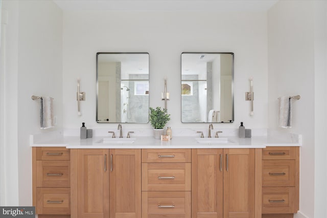 2724 N Dinwiddie St, Arlington, VA 22207 - full bath with double vanity and a shower