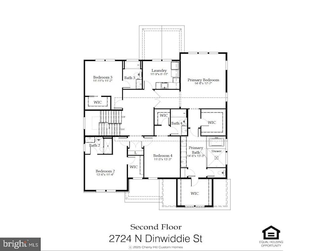 2724 N Dinwiddie St, Arlington, VA 22207 - view of property floor plan